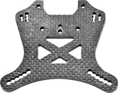 Serpent Support amortisseur carbone 4.5mm arri�re 811 - SER600152