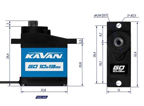 SERVO GO-17MG KAV20.017