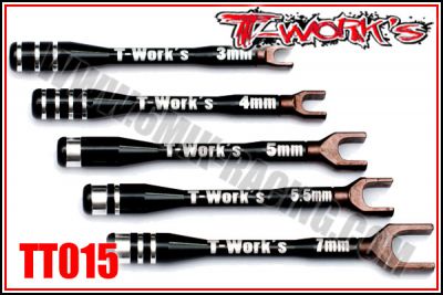 Set Complet de Cl�s de R�glage T-WORK\'S (3/4/5/5,5 & 7mm)