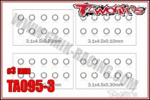 Set de Rondelles M3 T-Work\'s (10x4 tailles)