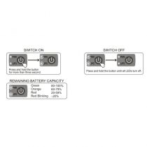 SKY600054 - Interrupteur d\'alimentation avec fonction de capacité restante de la batterie