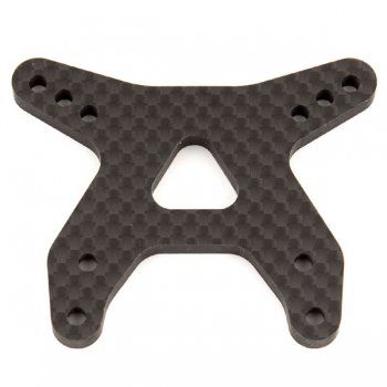 Support d\'amortisseur avant carbone (triangles plats) B6.1 - AS91767 - Pi�ce d�tach�e Team Associated - 91767