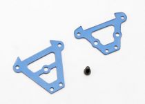 SUPPORTS ALU DE TIRANTS ANODISES BLEU AVANT ET ARRIERE (2)