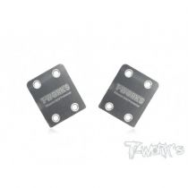 TO-220-MBX8 - Sabot de Protection de Chassis Inox pour Mugen MBX8 (2 Pcs) - T-WORKS