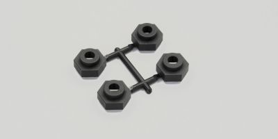 TR403 KYOSHO - Adaptateur de roue DMT VE 17mm pour hexagone 12mm (4) - Pi�ces d�tach�es RC