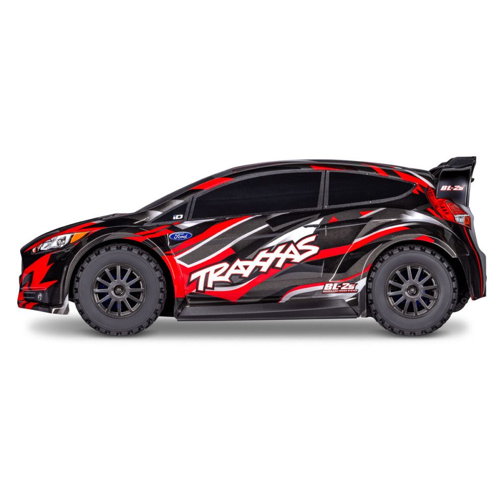 Traxxas Ford fiesta rally brushless 1/10 BL-2s RTR 74154-4 rouge