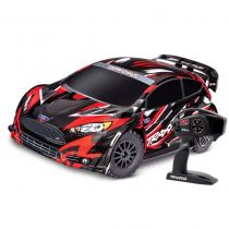 Traxxas Ford fiesta rally brushless 1/10 BL-2s RTR 74154-4 rouge