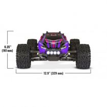 Traxxas Rustler 4x4 XL-5 LED ID TQ Stadium Truck RTR 67064-61-PINK