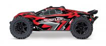 TRX67064-1 - RUSTLER 4x4 ROUGE - 1/10 BRUSHED STADIUM TRUCK TQ 2.4GHZ - Batterie et Chargeur inclus - TRAXXAS