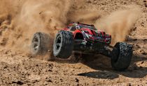 TRX67064-1 - RUSTLER 4x4 ROUGE - 1/10 BRUSHED STADIUM TRUCK TQ 2.4GHZ - Batterie et Chargeur inclus - TRAXXAS