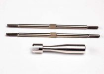 TURNBUCKLES, TITANIUM 94MM (FRONT TIE RODS) (2)/ BILLET ALUMINUM WREN