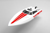 V795-1W - VOLANTEX - BATEAU VECTOR 28 RTR MINI RACING - BLANC et ROUGE