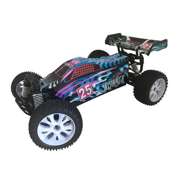 VOITURE RUNNER BLEUE  1/10 4x4 BRUSHED RTR