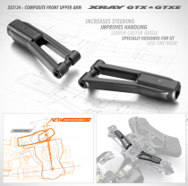 XB8 16 Triangle supérieur avant - 352133 - Pièce détachée XRAY