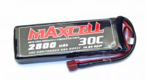 Z03L304S2800 Maxcell - Accu Lipo 4S 14,8V 2800mah 30C prise dean